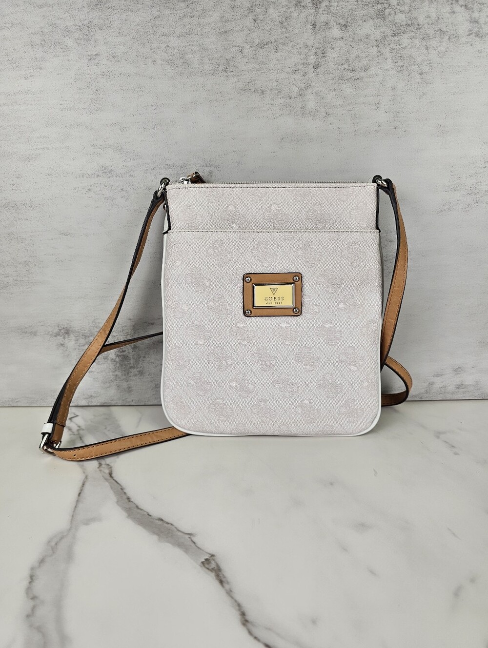 Guess Scandal Coated Canvas Crossbody Purse